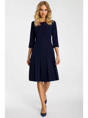 Dámské šaty MOE M336 NAVY BLUE