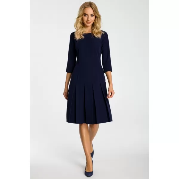  Dámské šaty MOE M336 NAVY BLUE 