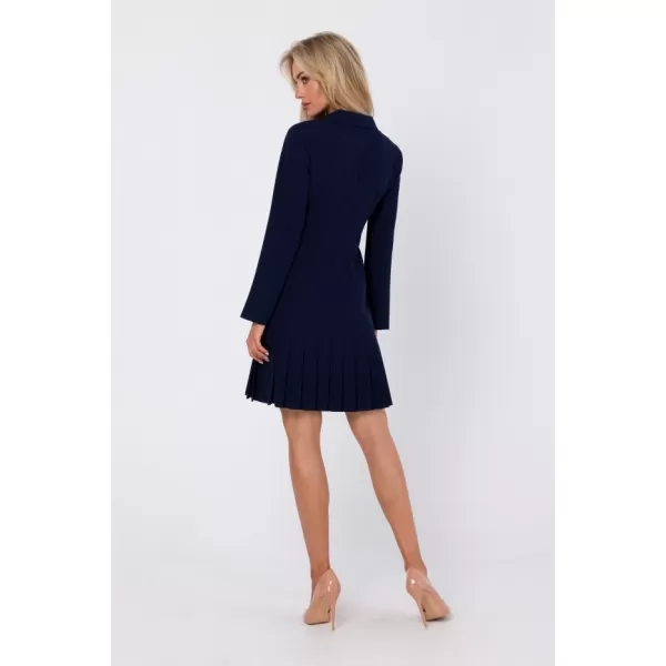  Dámské šaty MOE M752 NAVY BLUE 