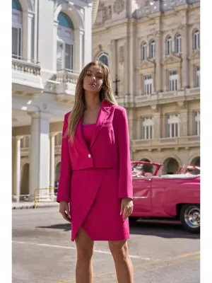 Dámské sako MOE M745 FUCHSIA