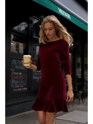Dámské šaty MOE M765 MAROON