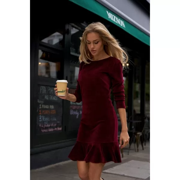  Dámské šaty MOE M765 MAROON 