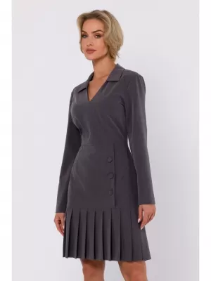 Dámské šaty MOE M752 DARK GREY