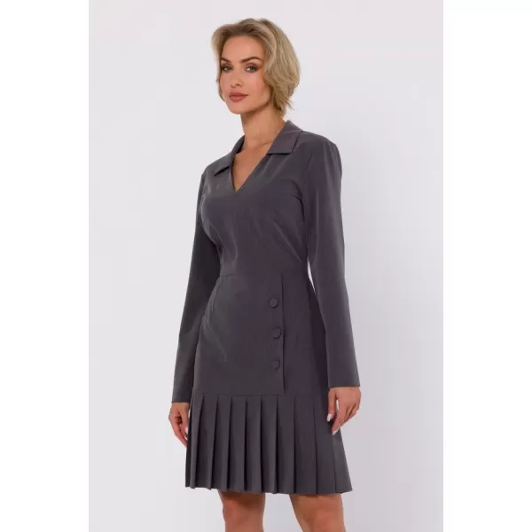  Dámské šaty MOE M752 DARK GREY 