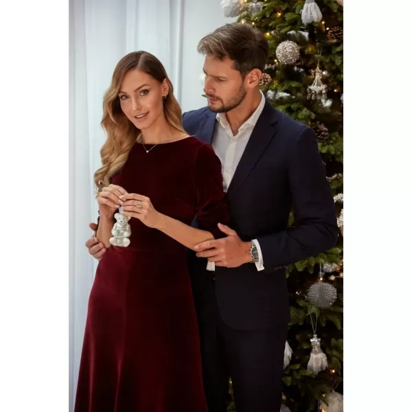  Dámské šaty MOE M557 MAROON 