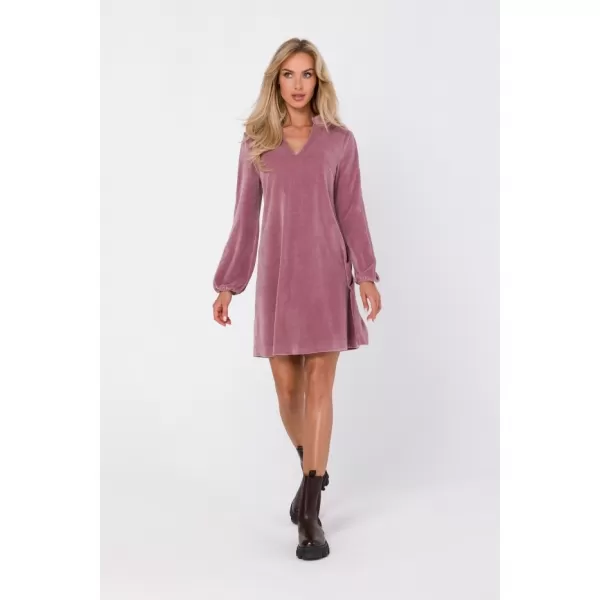  Dámské šaty MOE M767 CREPE PINK 