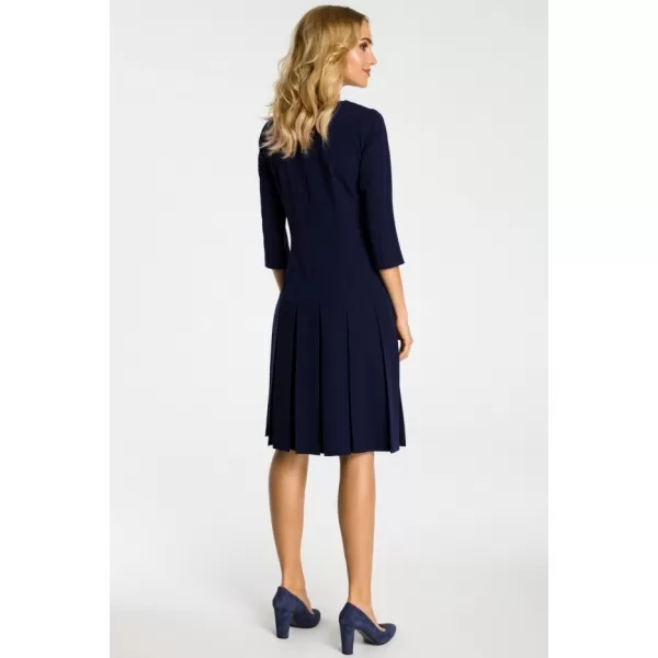  Dámské šaty MOE M336 NAVY BLUE 
