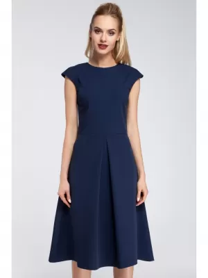Dámské šaty MOE M296 NAVY BLUE