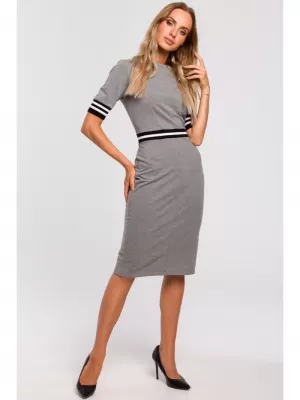 Dámské šaty MOE M461 GREY