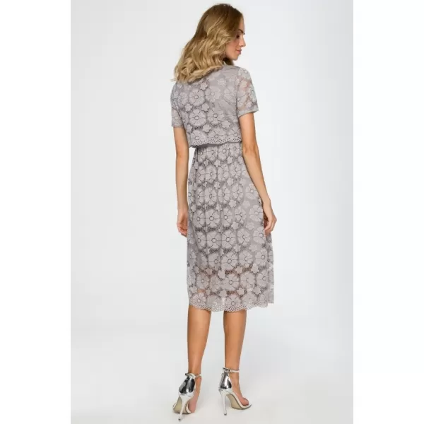  Dámské šaty MOE M405 GREY 
