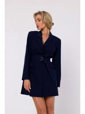 Dámské šaty MOE M749 NAVY BLUE