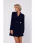 Dámské šaty MOE M749 NAVY BLUE