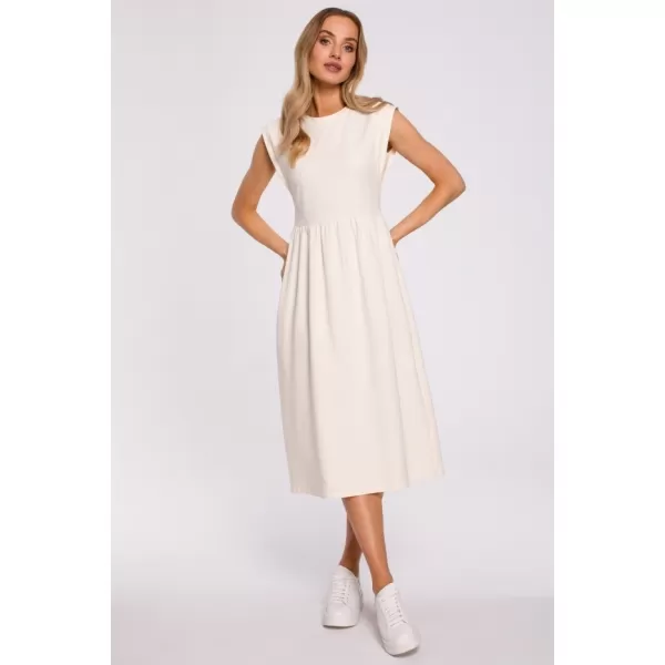  Dámské šaty MOE M581 CREAM 