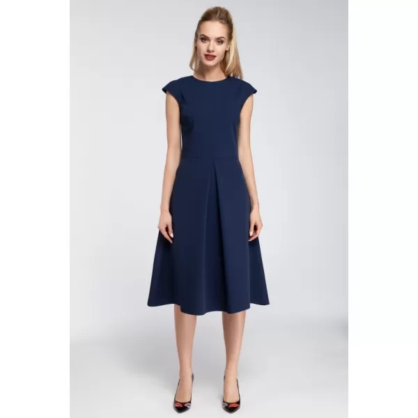  Dámské šaty MOE M296 NAVY BLUE 