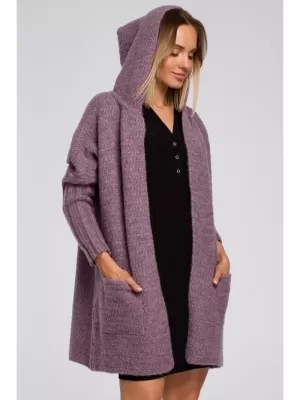 Dámský cardigan MOE M556 FIALOVÁ