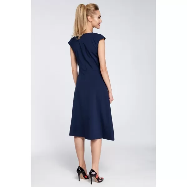  Dámské šaty MOE M296 NAVY BLUE 