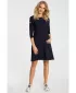 Dámské šaty MOE M343 NAVY BLUE