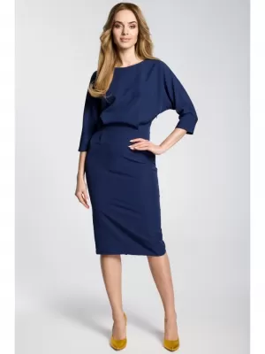 Dámské šaty MOE M360 NAVY BLUE