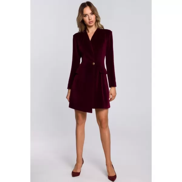  Dámské šaty MOE M562 MAROON 