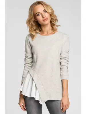 Dámská halenka MOE M333 LIGHT GREY