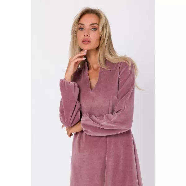  Dámské šaty MOE M767 CREPE PINK 