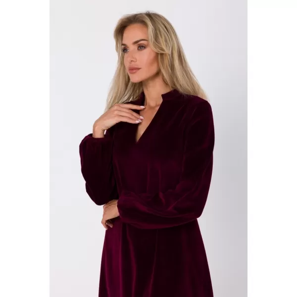  Dámské šaty MOE M767 MAROON 