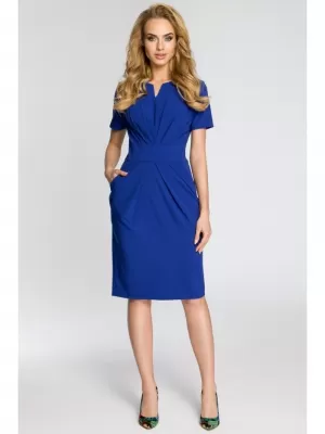 Dámské šaty MOE M234 ROYAL BLUE