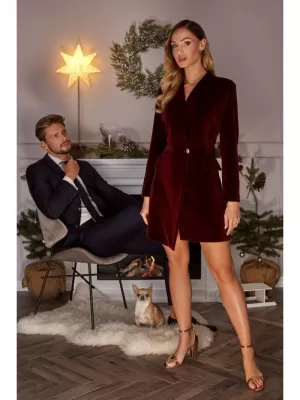 Dámské šaty MOE M562 MAROON