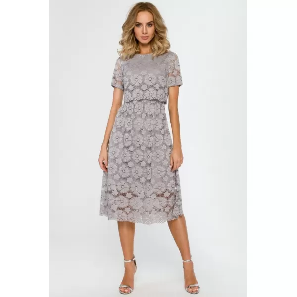  Dámské šaty MOE M405 GREY 