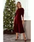 Dámské šaty MOE M557 MAROON