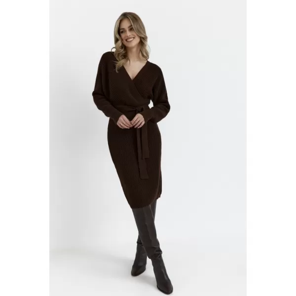  Dámské šaty MOE M810 BROWN 