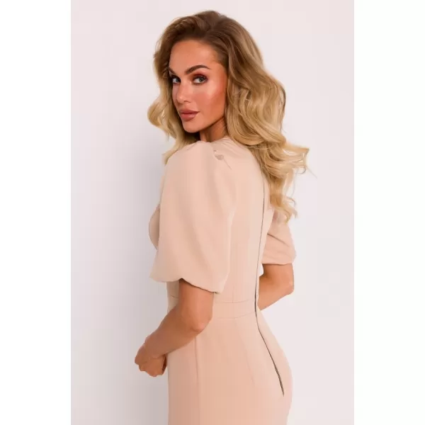  Dámské šaty MOE M779 BEIGE 