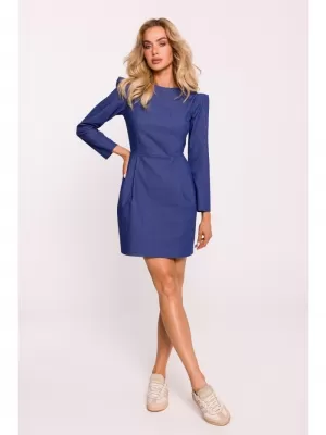 Dámské šaty MOE M805 BLUE
