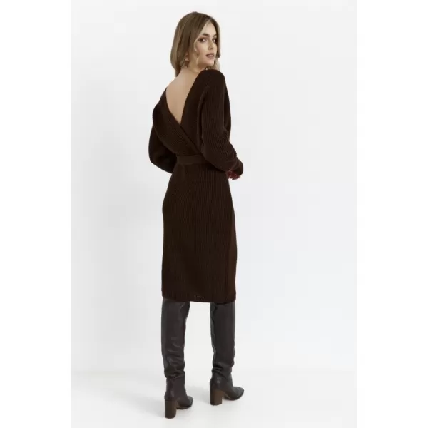  Dámské šaty MOE M810 BROWN 