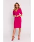 Dámské šaty MOE M779 FUCHSIA