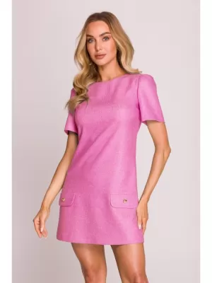 Dámské šaty MOE M855 FUCHSIA