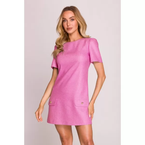  Dámské šaty MOE M855 FUCHSIA 