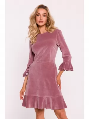 Dámské šaty MOE M825 CREPE PINK