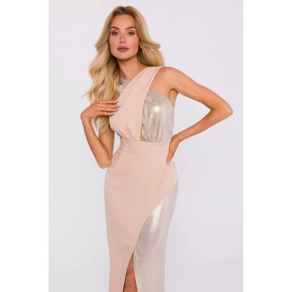  Dámské šaty MOE M835 BEIGE 