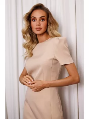 Dámské šaty MOE M777 BEIGE