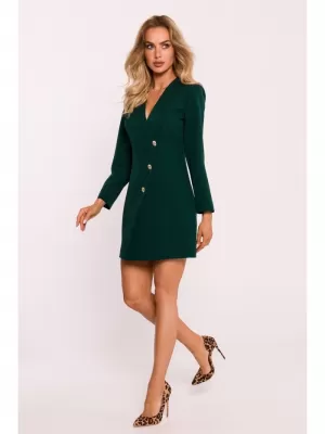 Dámské šaty MOE M793 BOTTLE GREEN