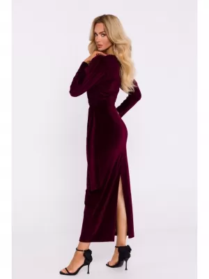 Dámské šaty MOE M828 MAROON