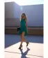 Dámské šaty MOE M850 TURQUOISE
