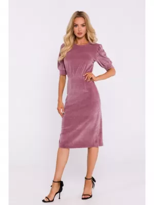 Dámské šaty MOE M827 CREPE PINK