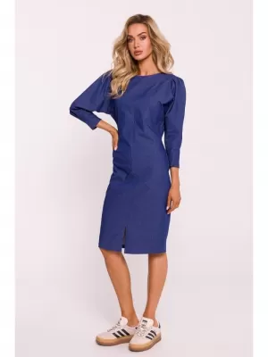 Dámské šaty MOE M803 BLUE