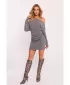 Dámské šaty MOE M818 GREY MELANGE