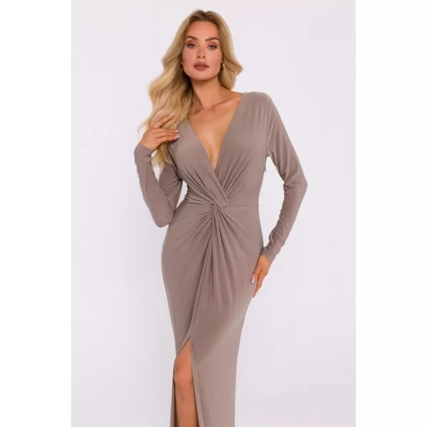  Dámské šaty MOE M840 BEIGE 