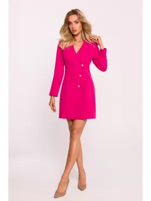 Dámské šaty MOE M793 FUCHSIA