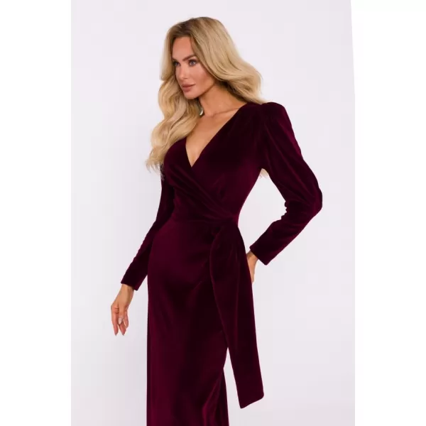  Dámské šaty MOE M828 MAROON 