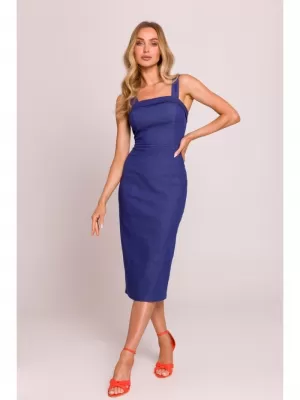 Dámské šaty MOE M843 BLUE
